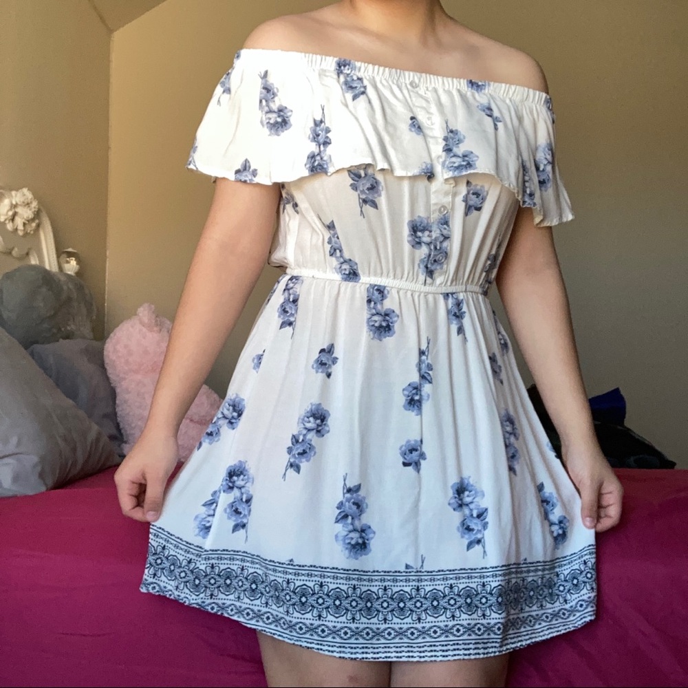 floral white dress